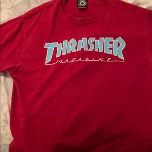 Red Blue Thrasher Tee